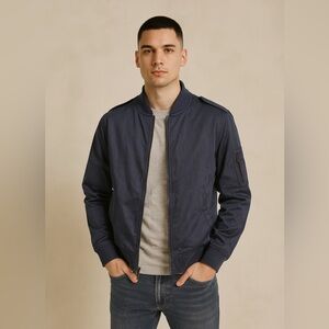 Banana Republic Black Bomber Jacket Size M
A001